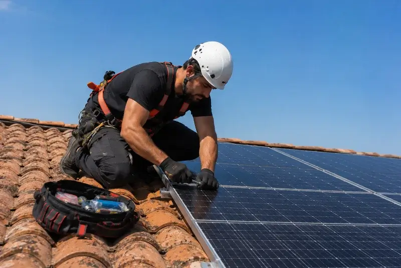 Maintenance et monitoring de panneaux solaires à Saint-Avit